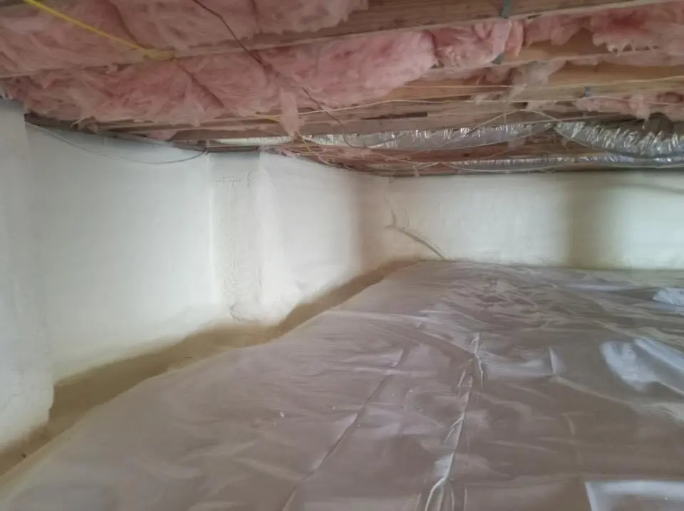 Crawl space encapsulation with closed-cell spray foam for Metal Roof Coating in Washington